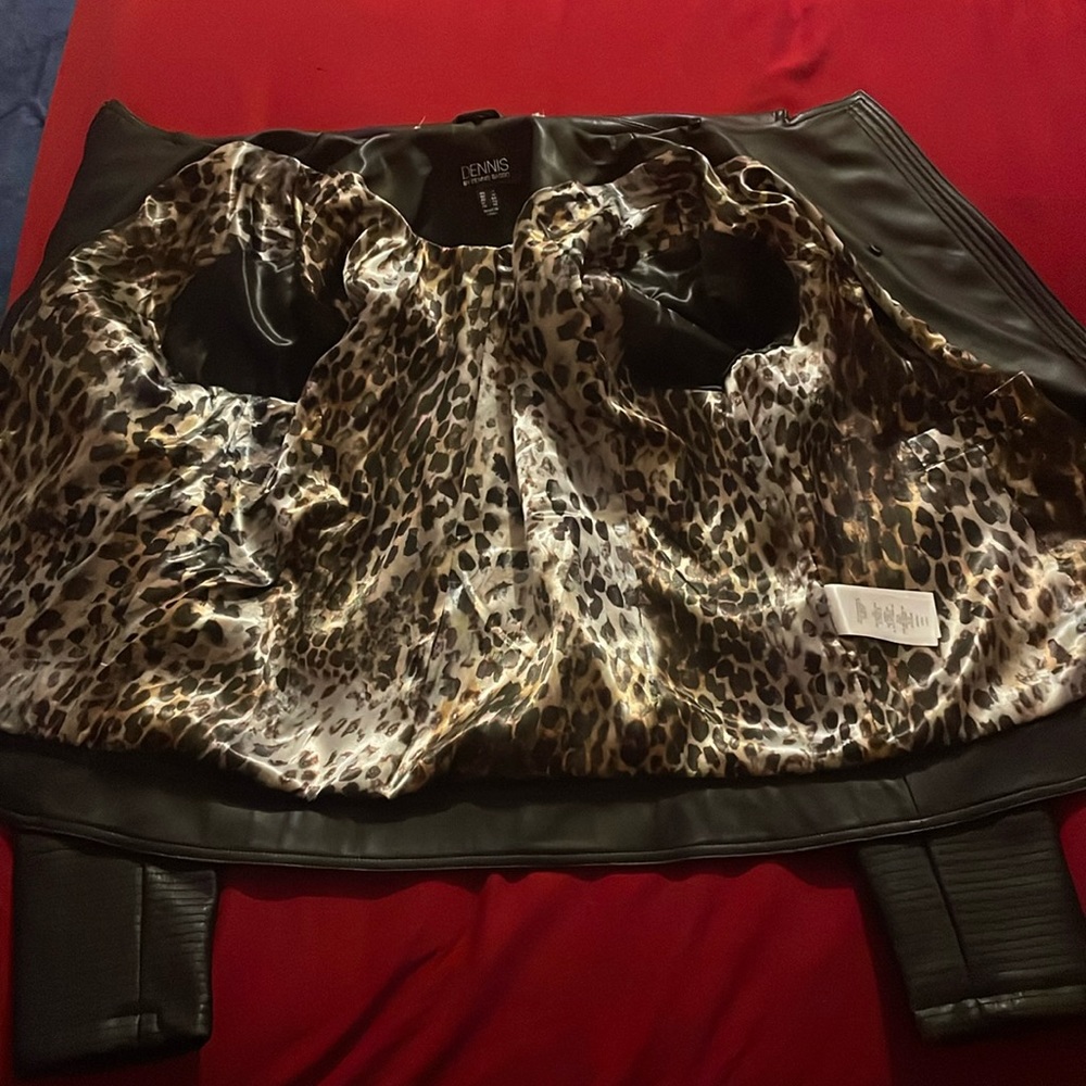 Black leather jacket